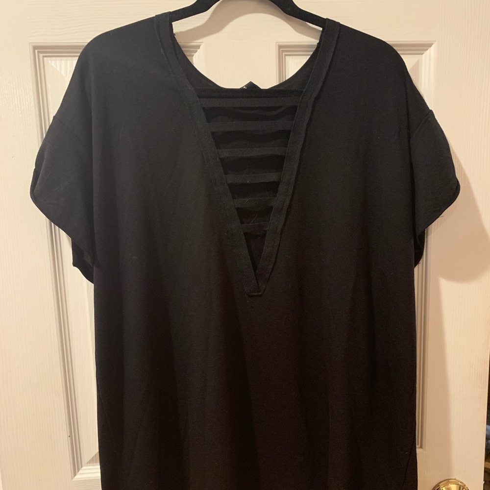 Black T shirt dress
